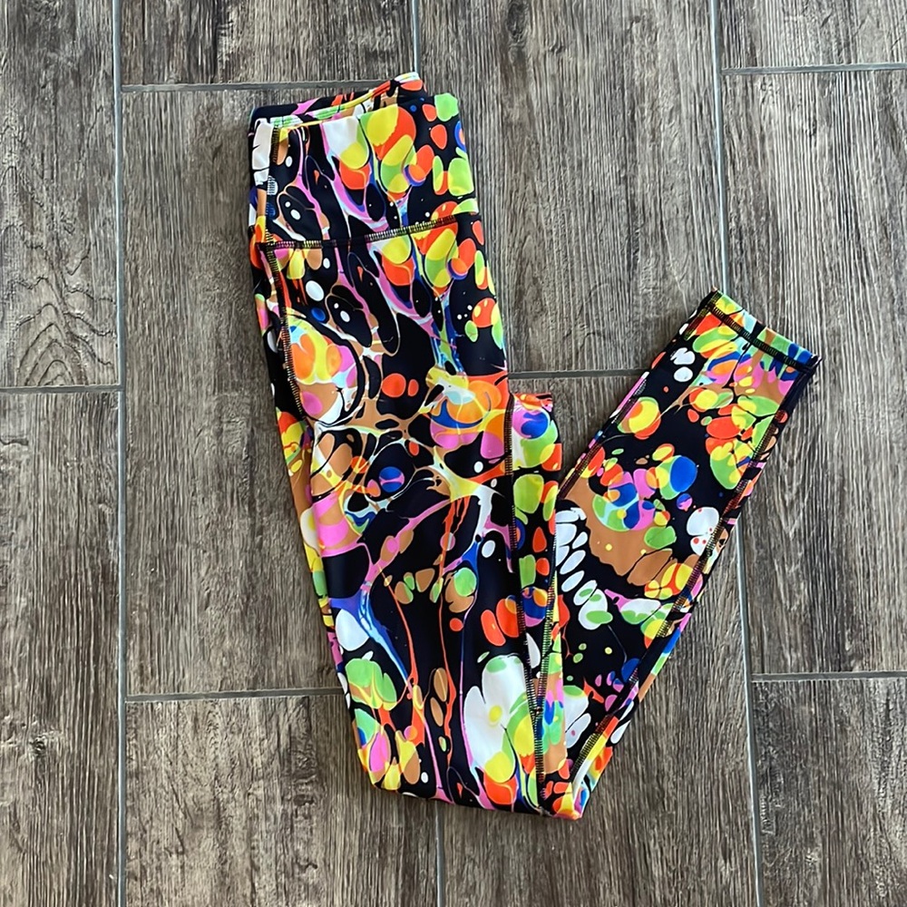 Fabletics Leggings - Paint Splatter